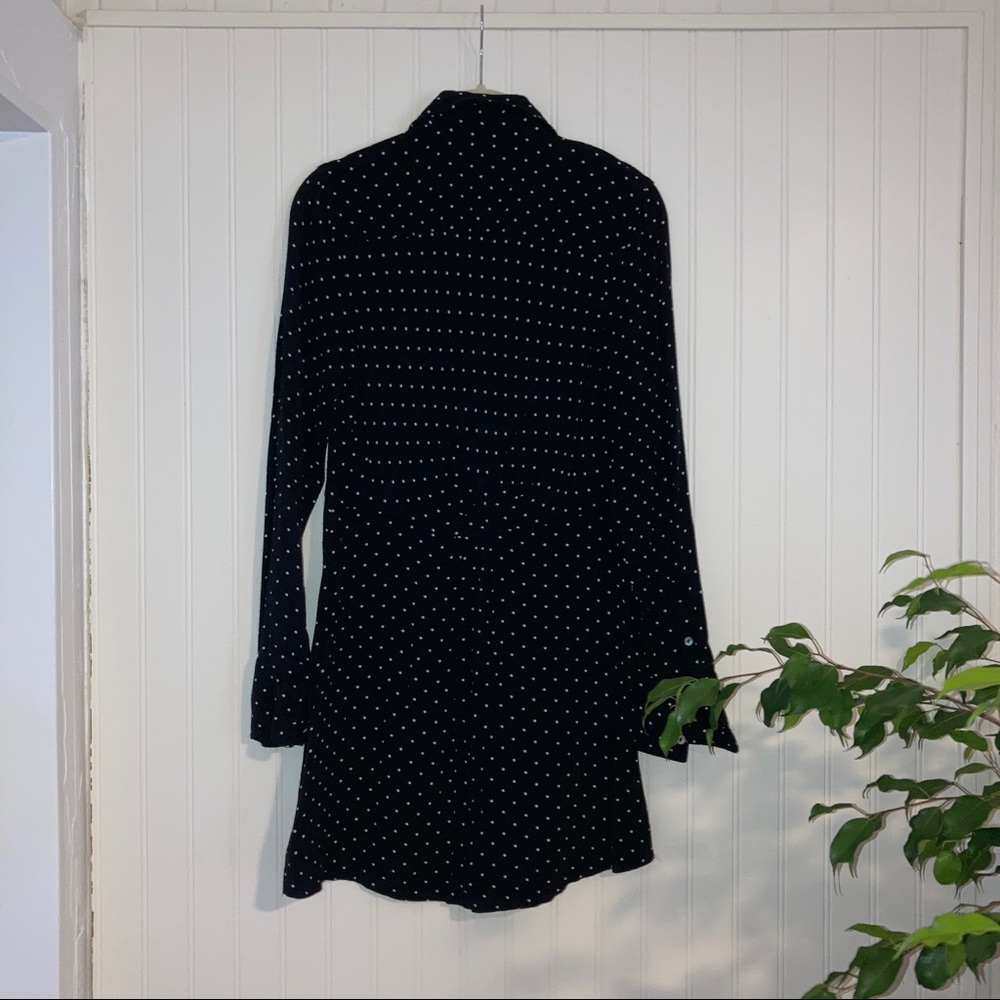 Long Sleeved Button Down Mini Dress - Picture 2 of 4